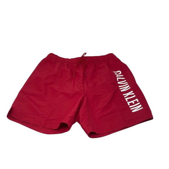 Calvin Klein Other - 💖MEGA SALE💖Calvin Klein 6999 6730 630 Men Swim Shorts Tape Red Polyester Sport